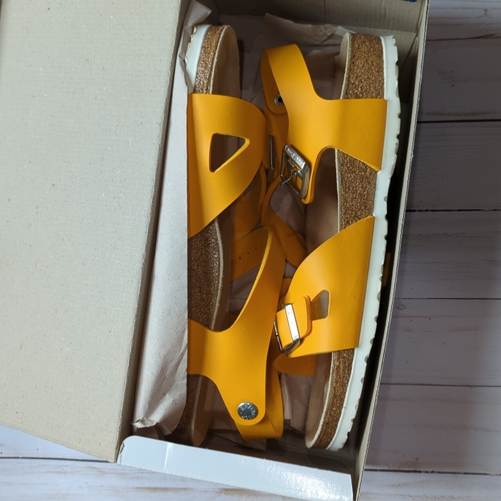 Mustard Birkenstock Sandals